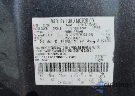 2009 Ford F-150 Xl/Xlt z USA, uszkodzony, nr VIN 1FTRW12809FA50518